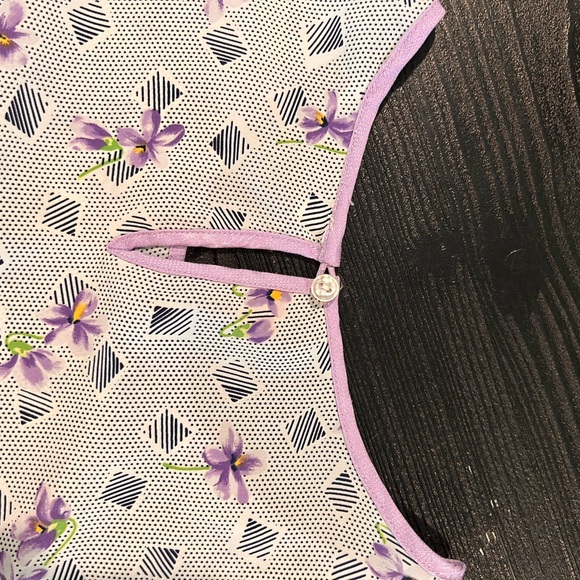 Dior Vintage Purple Floral Top - Picture 6 of 7